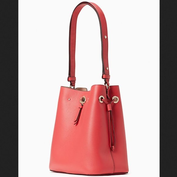 Kate Spade Marti Large Bucket Bag Dark Watermelon Gelato - Picture 3 of 16